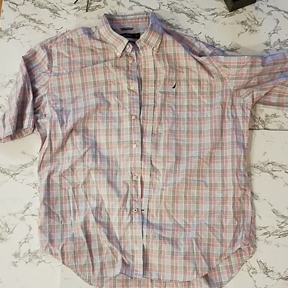 Nautica casual short sleeved button down s… - Picture 1 of 4